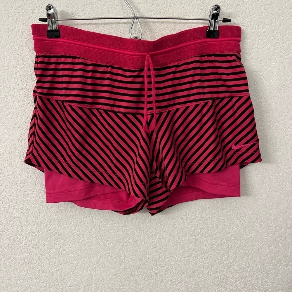 Nike dri fit pink athletic shorts womens size medium